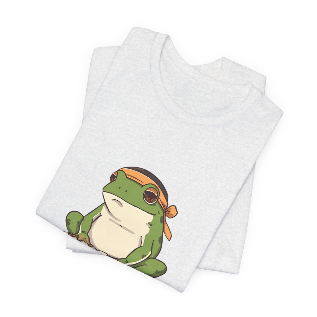 Frog Reading Tee — Cute Japanese Study Frog T-Shirt