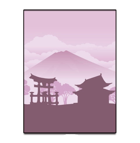 Japanese style building painting