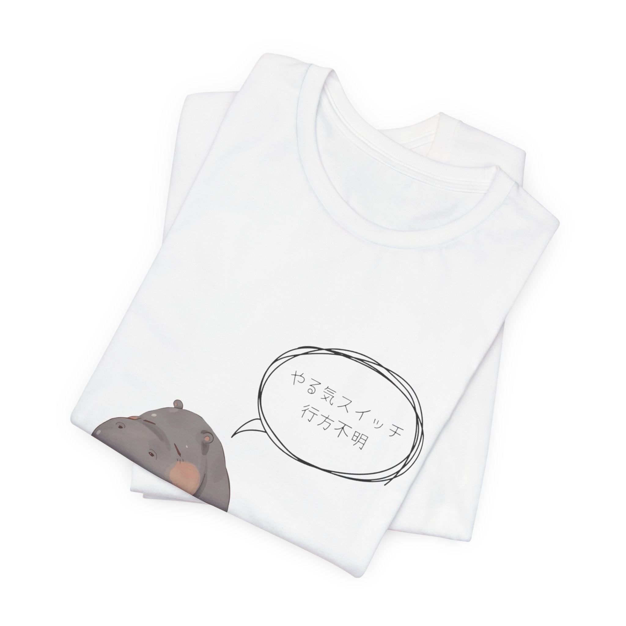Cute Hippo "Please Note" Graphic Tee — Cute Animal Shirt for Casual Wear