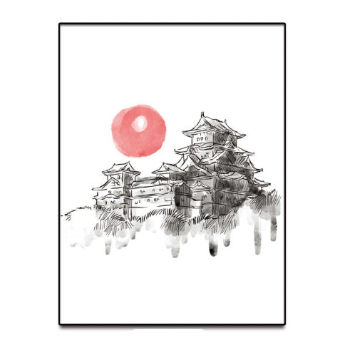 Japanese style building painting