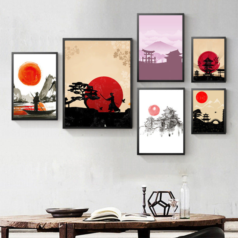 Japanese style building painting