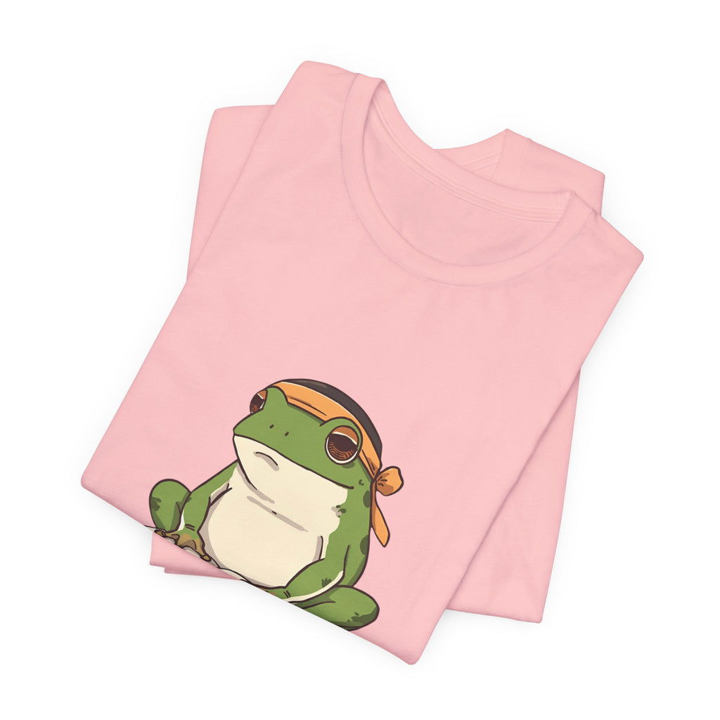 Frog Reading Tee — Cute Japanese Study Frog T-Shirt