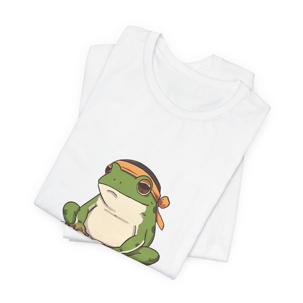Frog Reading Tee — Cute Japanese Study Frog T-Shirt