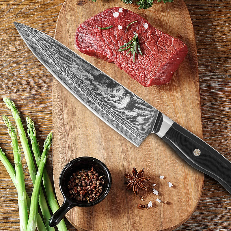 Japanese Damascus Household Chef's Knife