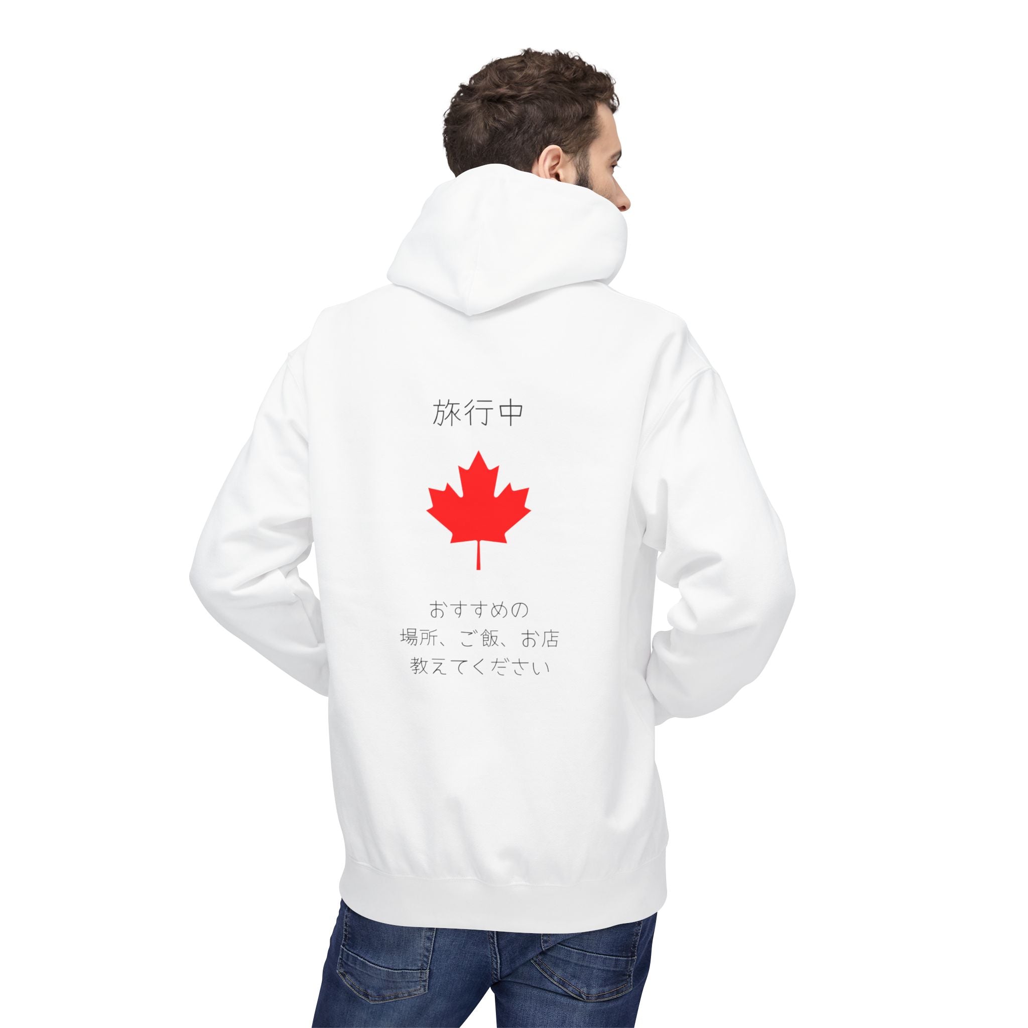 Canada Maple Leaf Hoodie — Japanese Travel Design (旅行中)